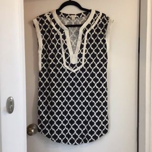 J crew v neck pattern dress